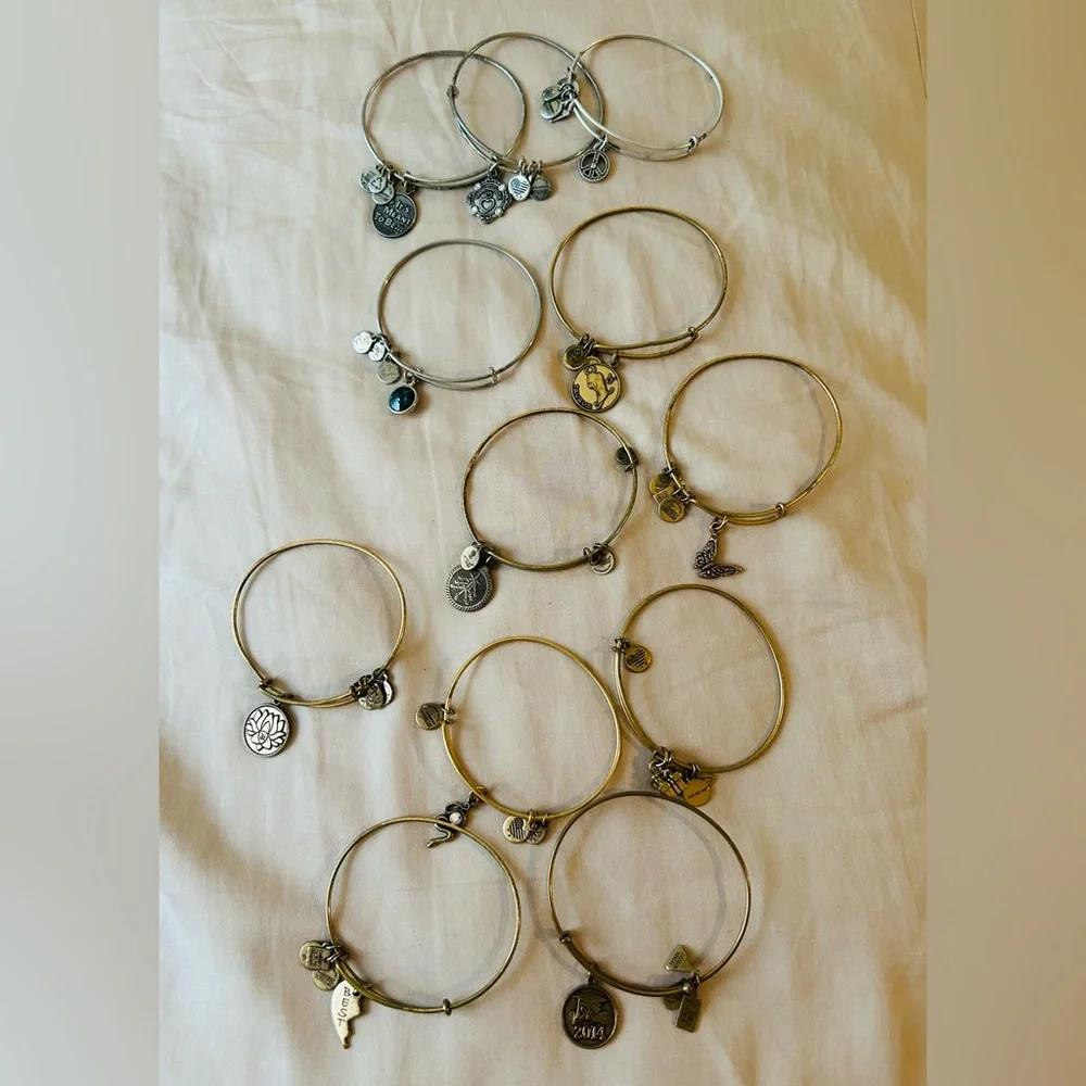 12 Alex and Ani Bracelets - Picture 2 of 6